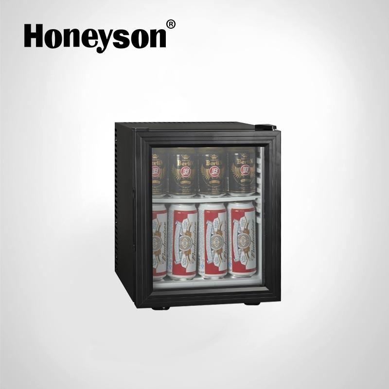 Honeyson New Hotel Small Bedroom Quiet Lockable Mini Fridge